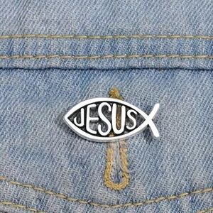 3/$25, 4/$30 Metal Pin Jesus Fish Christian Symbol Brooch